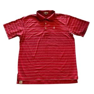 Peter Millar Golf Polo Shirt Top Short Sleeve Stripes Comfort Men’s Size XL